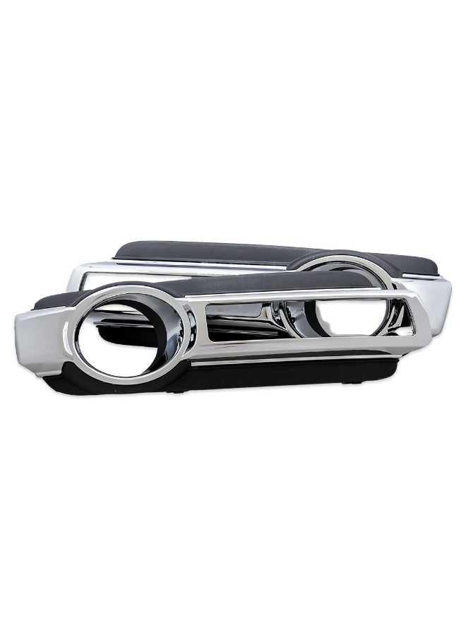 DLAA Pack of 2 Front Daytime Running MB812L2L-1 LED Black Frame Fog Lamp & Chrome Rim Only with Wires Suitable for Pajero 2015 | 1 Year International Warranty - Image 4